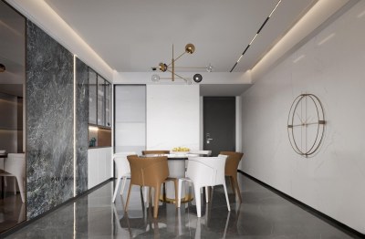 现代家居餐厅3D模型下载